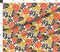Bohemian Bold Floral Eclectic Stamped Large Scale Boho Distressed Faux Texture Scandi Yellow Orange Red Scandinavian Retro Mcm Midcentury Stamp Custom Printed Fabric by Spoonflower Various Fabrics by the Yard or Fat Quarter